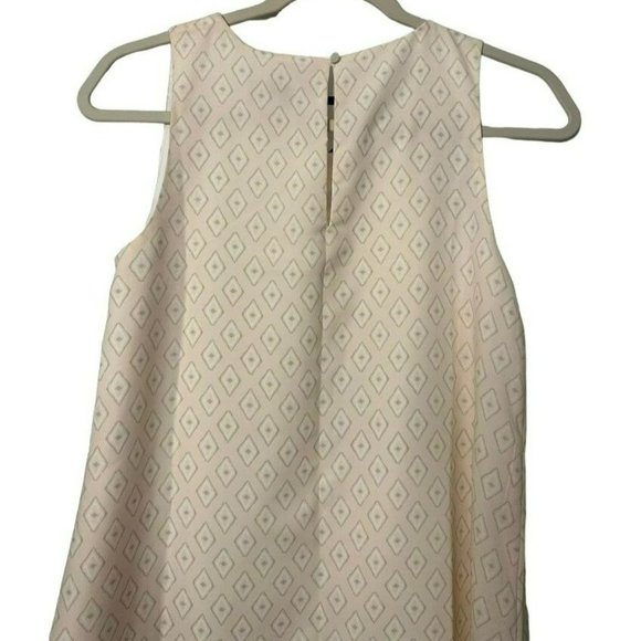 Loft Ladies Sleeveless Shift Diamond Pattern Sleeveless Pastel Dress Size XS - Picture 5 of 7